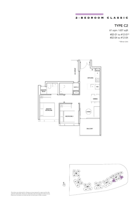 Hyll on holland 2 bedroom deluxe floor plan