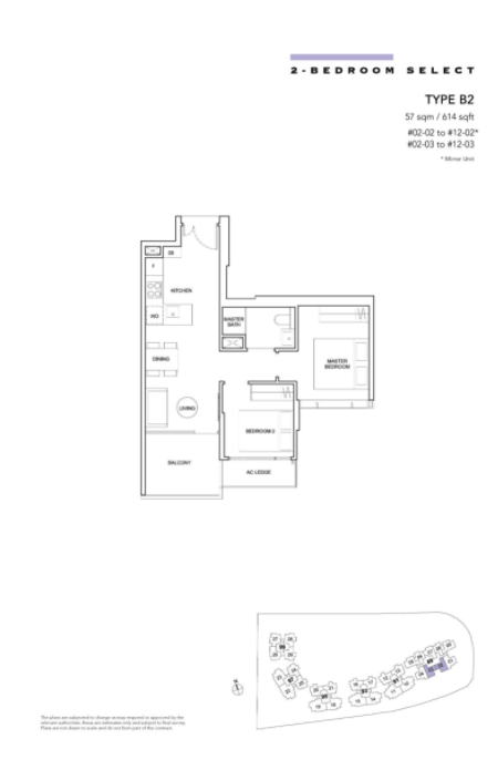 Hyll on holland 2 bedroom select floor plan