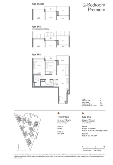 Fourth Ave Residences 2 Bedroom Premium floor plan